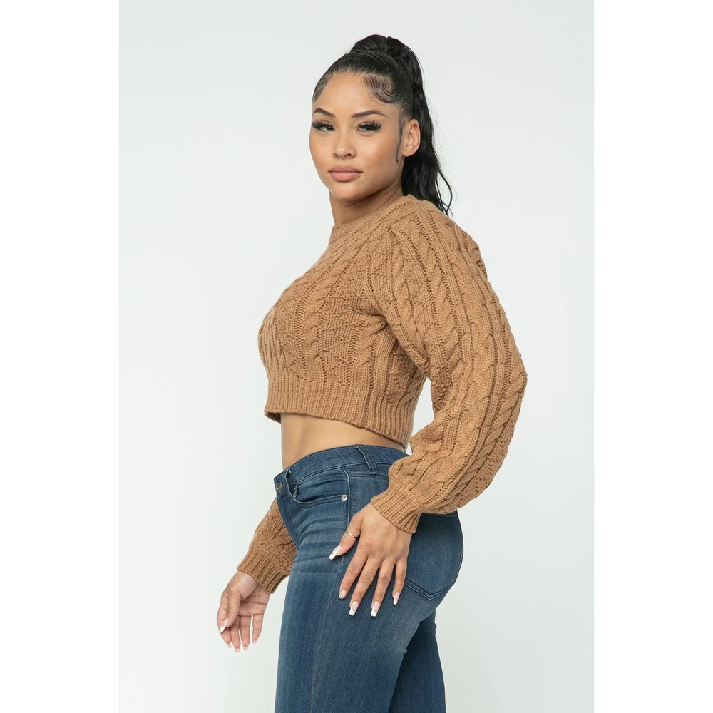 Cable Pullover Top - Picture 3 of 8